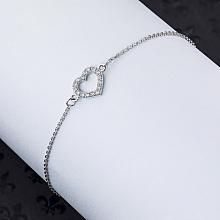 Браслет из белого золота c бриллиантами