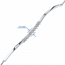 Браслет из белого золота с бриллиантами (изготовление)