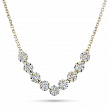 Колье из желтого золота с бриллиантами (изготовление)