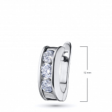 Серьги из белого золота с бриллиантами (изготовление)