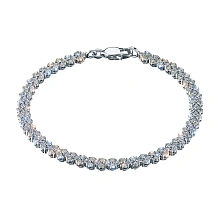 Браслет из белого золота c бриллиантами выращенными