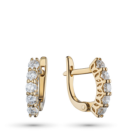 Серьги из желтого золота