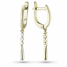 Серьги из белого золота с бриллиантами (изготовление)