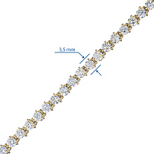 Браслет из желтого золота (изготовление) с бриллиантами