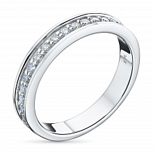 Кольцо из белого золота с бриллиантами (изготовление)