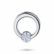 Подвеска из белого золота с бриллиантом (изготовление)