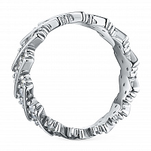 Кольцо из белого золота с бриллиантами (изготовление)