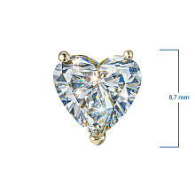 Подвеска из желтого золота с бриллиантом