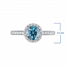 Кольцо из белого золота (изготовление) с бриллиантами