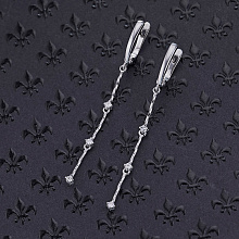 Серьги из белого золота с бриллиантами (изготовление)