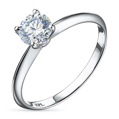 Помолвочное кольцо из белого золота