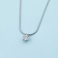 Подвеска из белого золота с бриллиантами (изготовление)