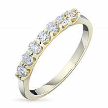 Кольцо из желтого золота с бриллиантами (изготовление)