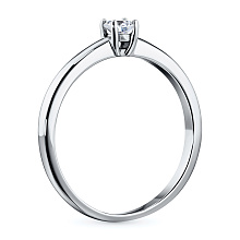 Кольцо из белого золота (изготовление) с бриллиантом