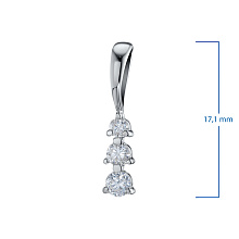 Подвеска из белого золота с бриллиантами (изготовление)
