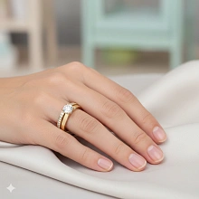 Кольцо из желтого золота c бриллиантами