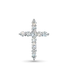 Подвеска из белого золота с бриллиантами