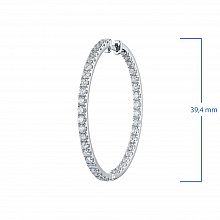 Серьги из белого золота с бриллиантами (изготовление)