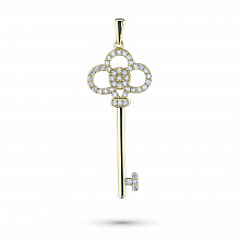 Подвеска из желтого золота с бриллиантами (изготовление)