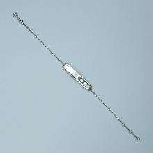 Браслет из серебра с бриллиантами (изготовление)