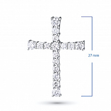 Подвеска из белого золота с бриллиантами (изготовление)