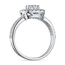 Кольцо из белого золота (изготовление) с бриллиантом