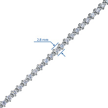 Браслет из белого золота c бриллиантами