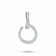 Подвеска из белого золота с бриллиантами (изготовление)