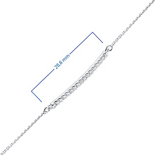 Браслет из белого золота с бриллиантами (изготовление)