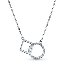 Колье из белого золота c бриллиантами