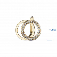 Серьги из желтого золота с бриллиантами (изготовление)