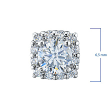 Подвеска из белого золота c бриллиантами