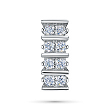 Подвеска из серебра c бриллиантами