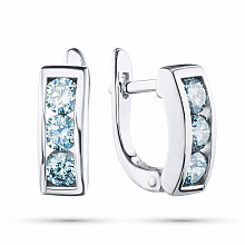 Серьги из белого золота (изготовление) с бриллиантами