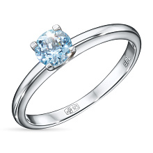 Кольцо из серебра с топазом