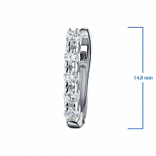 Серьги из белого золота с бриллиантами