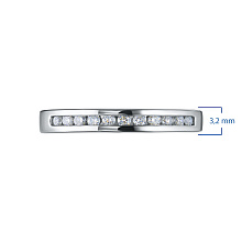 Кольцо из белого золота (изготовление) с бриллиантом