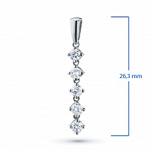 Подвеска из белого золота с бриллиантами (изготовление)