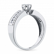 Кольцо из белого золота с бриллиантами (изготовление)