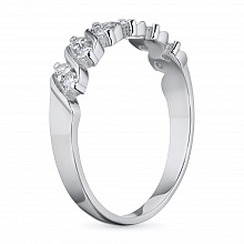 Кольцо из белого золота с бриллиантами (изготовление)