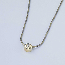 Подвеска из желтого золота с бриллиантом (изготовление)