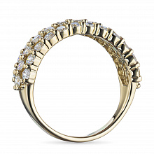 Кольцо из желтого золота с бриллиантами (изготовление)