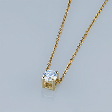 Подвеска из желтого золота (изготовление) с бриллиантом