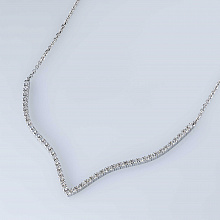 Колье из белого золота с бриллиантами (изготовление)