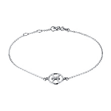 Браслет из серебра (изготовление) с бриллиантом