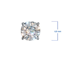 Подвеска из белого золота (изготовление) с бриллиантами