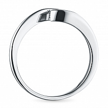 Помолвочное кольцо из белого золота с бриллиантом (изготовление)