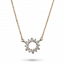 Колье из желтого золота с бриллиантами (изготовление)