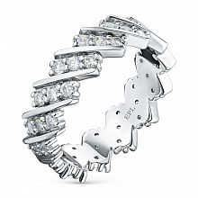 Кольцо из белого золота с бриллиантами (изготовление)