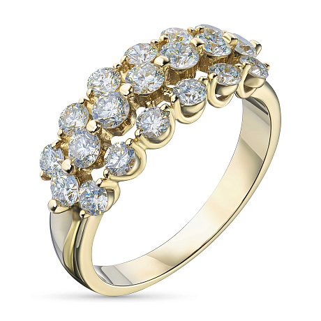 Классическое кольцо из желтого золота